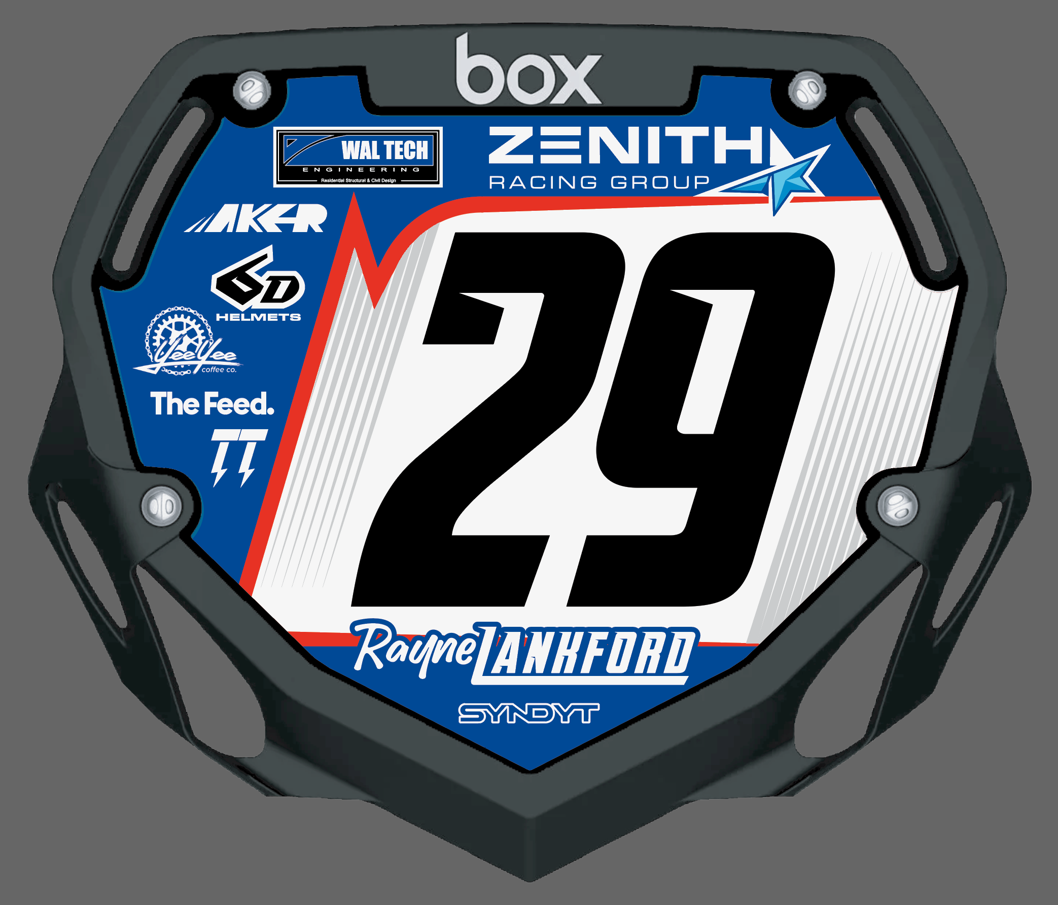 Rayne Lankford - Signed Replica Number Plate